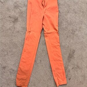 Orange Slim Fit Pants